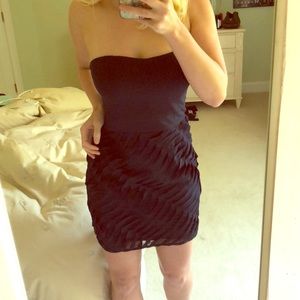 Strapless Aqua Dress